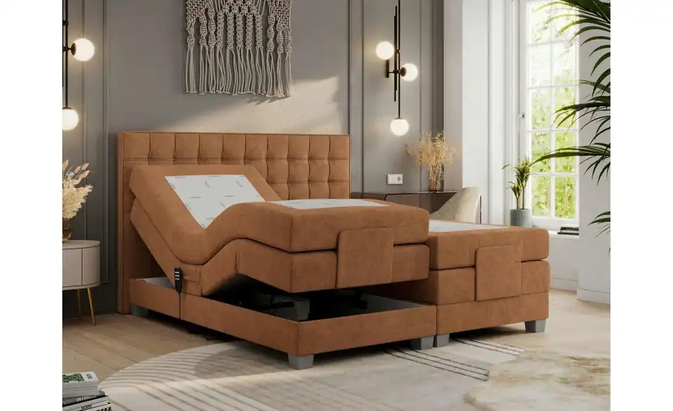 Motor Boxspringbett mit Bettkasten, Funktionsansicht