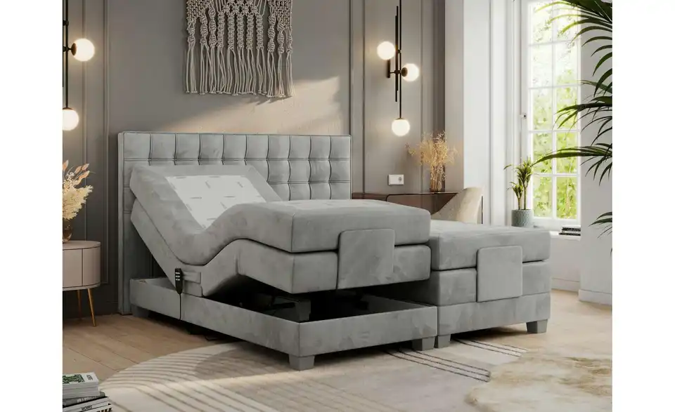 Motor Boxspringbett mit Bettkasten, Funktionsansicht