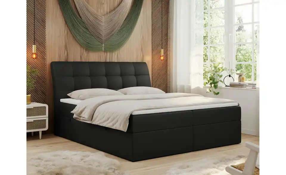 Boxbett mit Bettkasten, in Wohnsituation