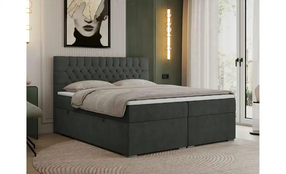 Boxbett mit Bettkasten, in Wohnsituation