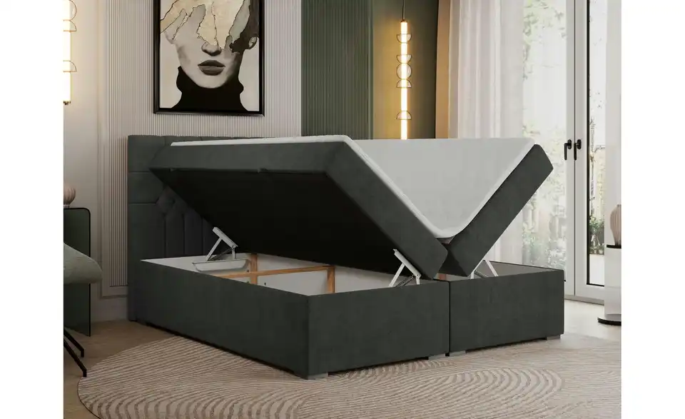 Boxbett mit Bettkasten, Funktionsansicht