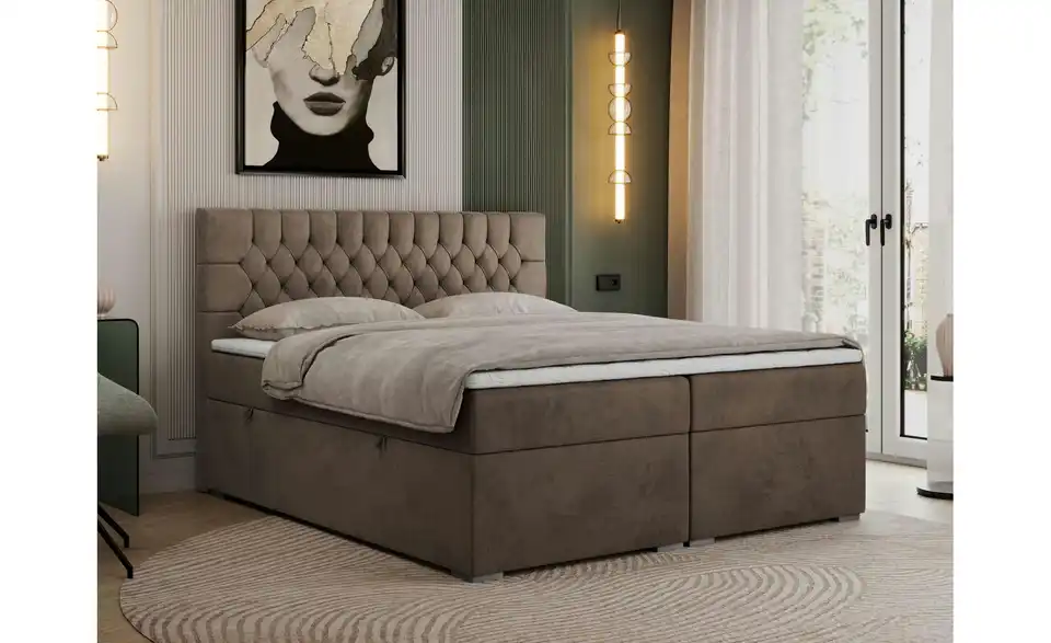 Boxbett mit Bettkasten, in Wohnsituation