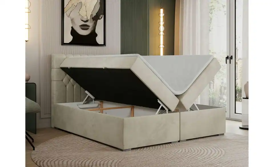 Boxbett mit Bettkasten, Funktionsansicht