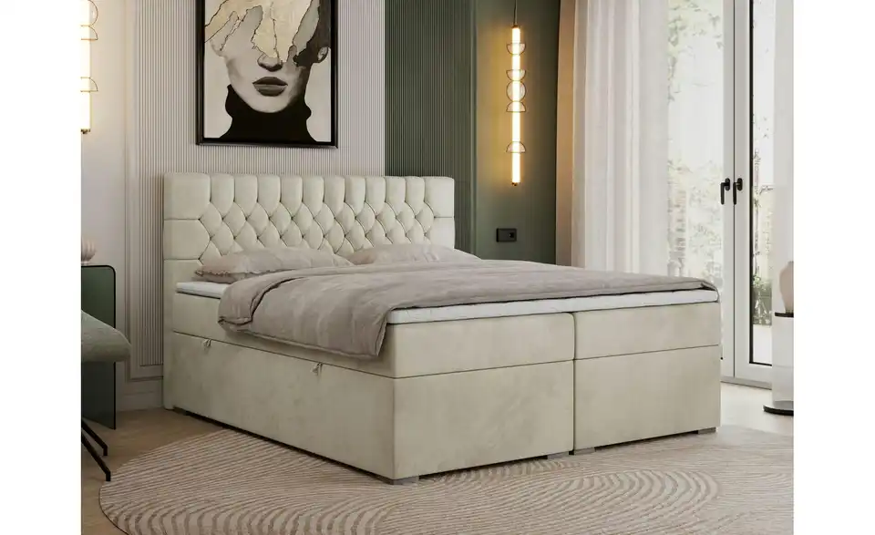 Boxbett mit Bettkasten, in Wohnsituation