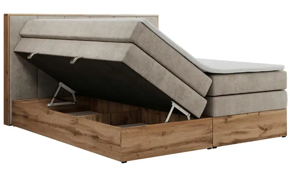 Boxspringbett mit Bettkasten, Detailansicht