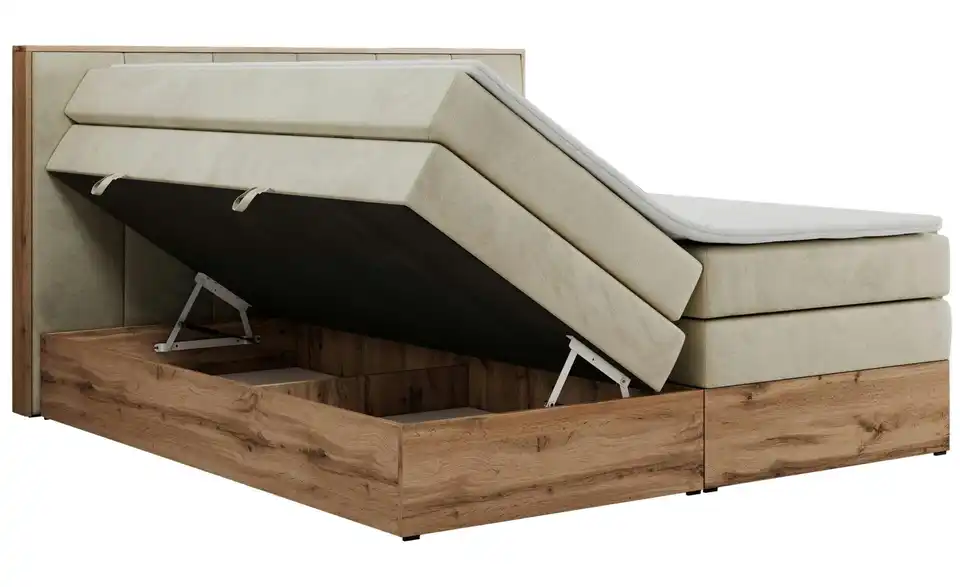 Boxspringbett mit Bettkasten, Detailansicht