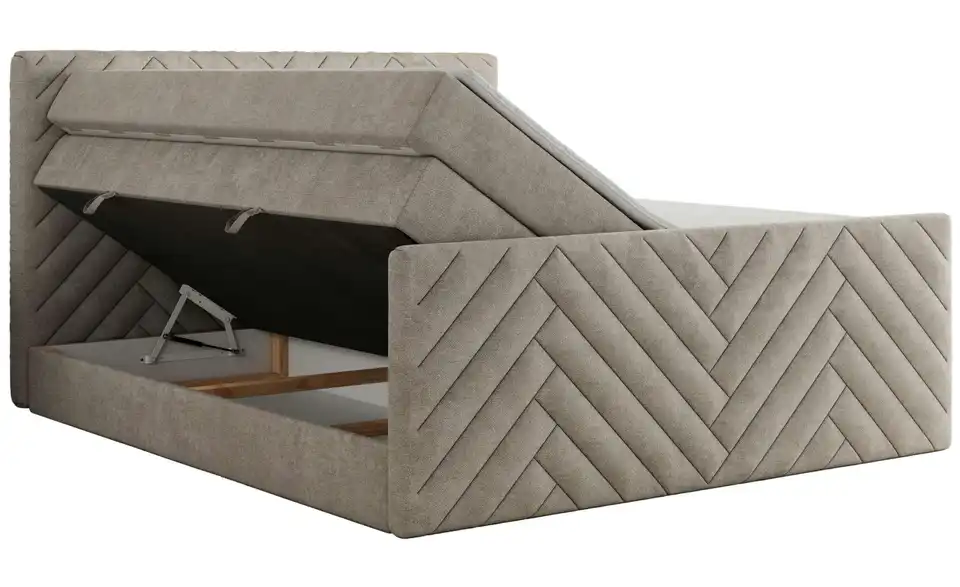Boxspringbett mit Bettkasten, Detailansicht