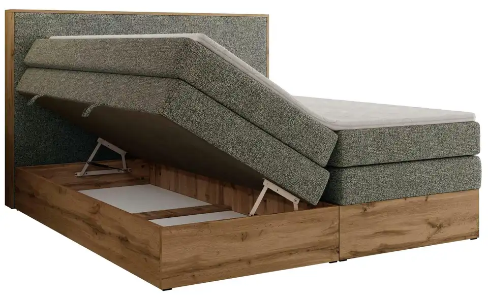 Boxspringbett mit Bettkasten, Detailansicht