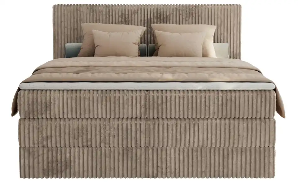 Boxspringbett mit Bettkasten, Frontansicht