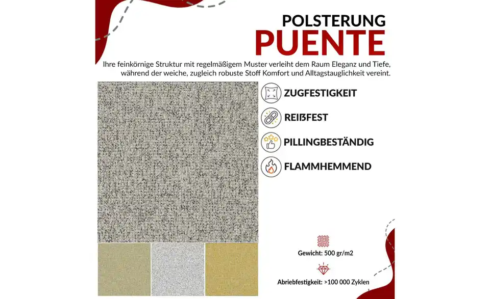 Boxbett mit Bettkasten, Bild mit Text