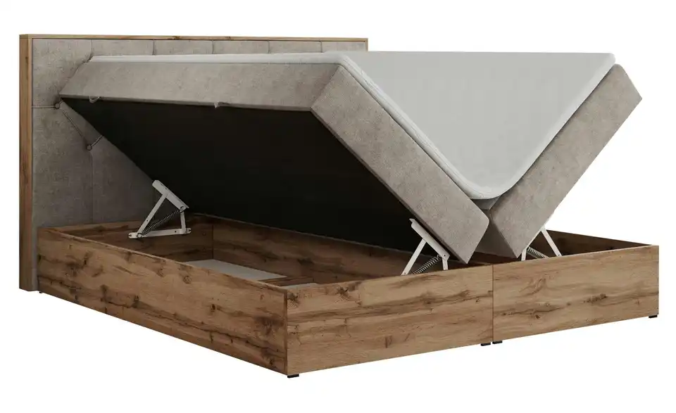 Boxbett mit Bettkasten, Detailansicht