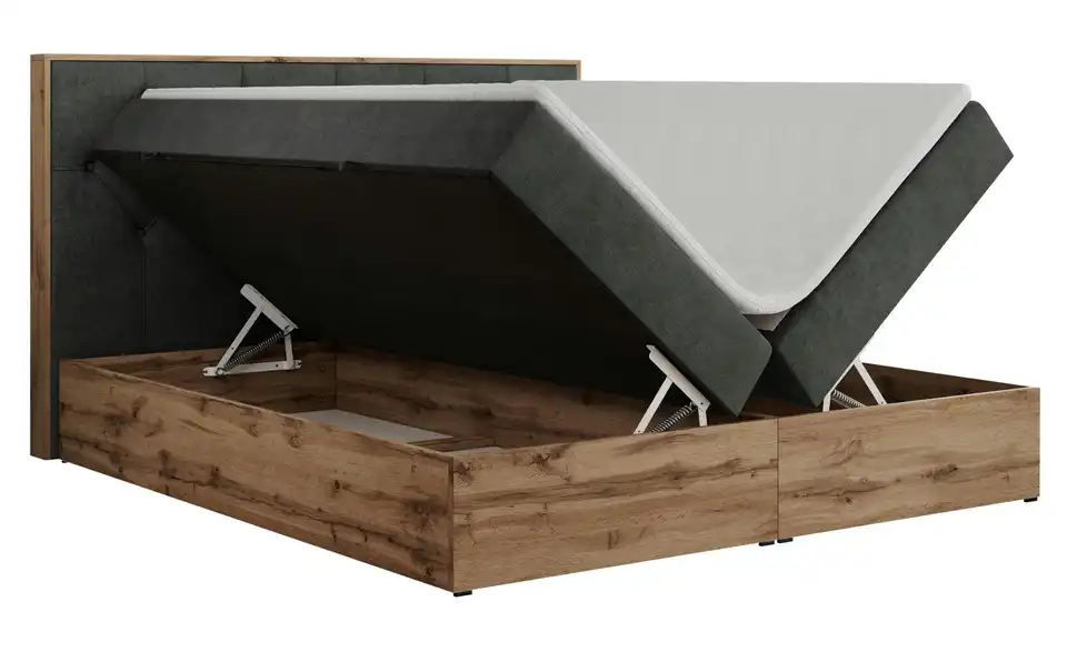 Boxbett mit Bettkasten, Detailansicht