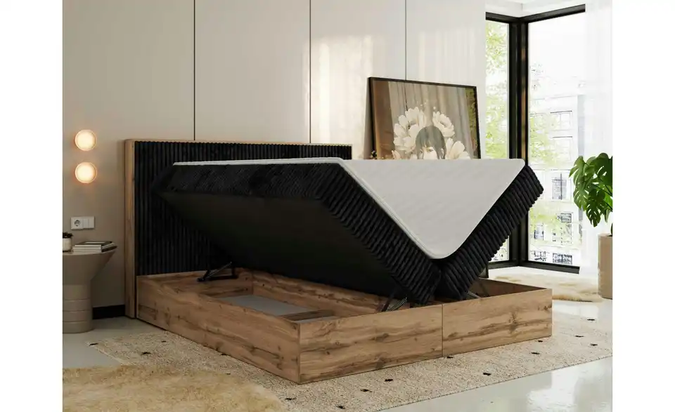 Boxbett mit Bettkasten, Funktionsansicht