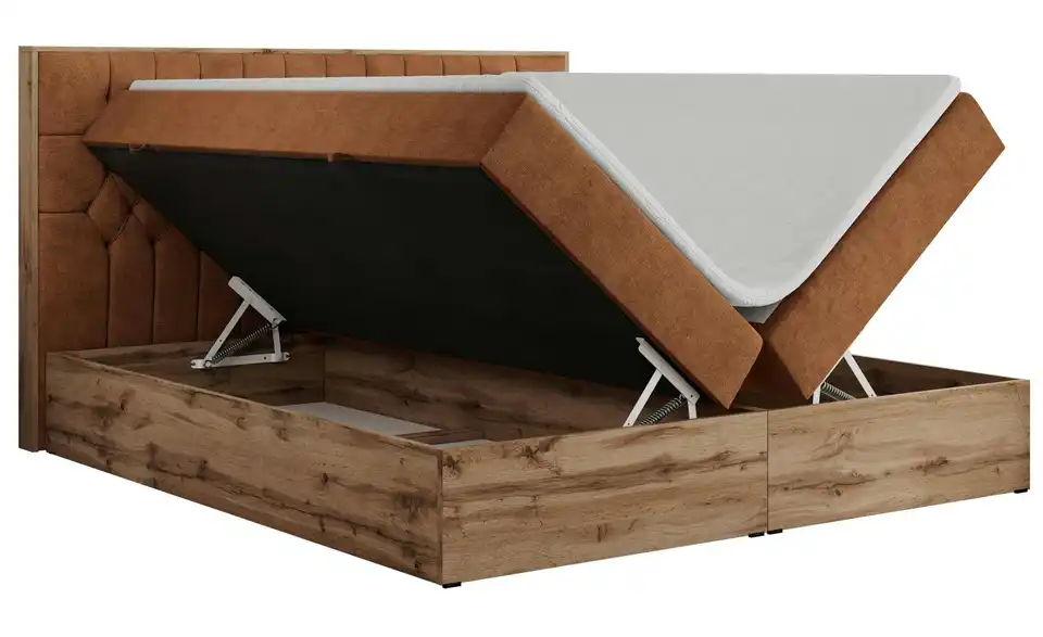 Boxbett mit Bettkasten, Detailansicht