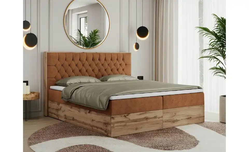 Boxbett mit Bettkasten, in Wohnsituation