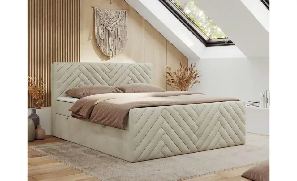 Boxbett mit Bettkasten, in Wohnsituation