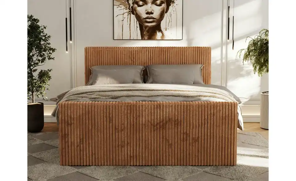 Boxbett mit Bettkasten, Profilansicht