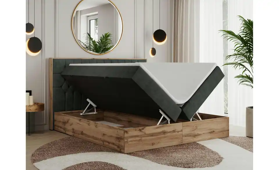 Boxbett mit Bettkasten, Funktionsansicht