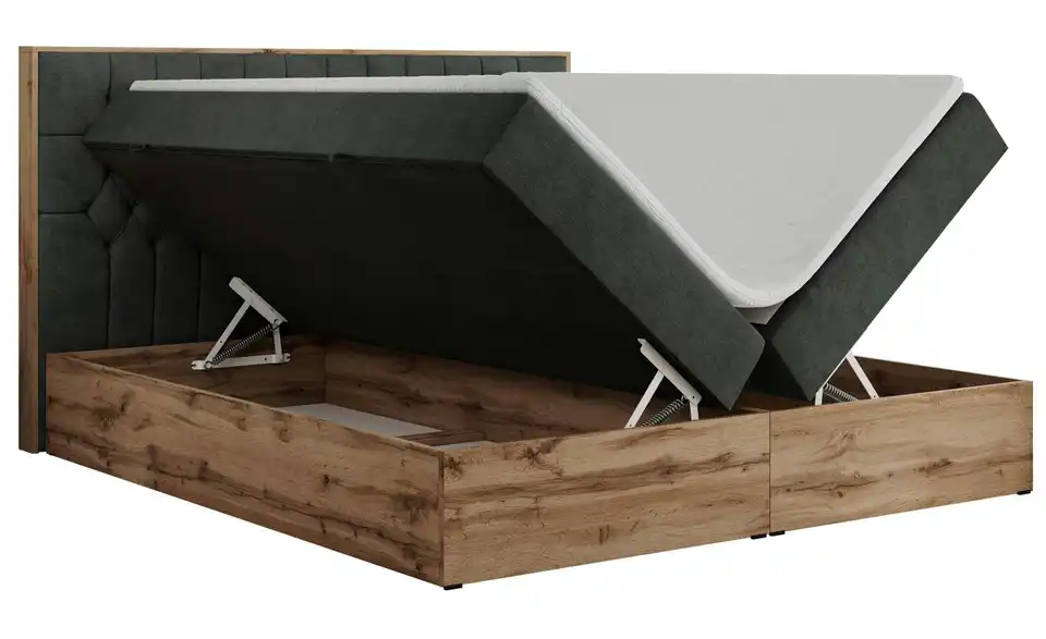 Boxbett mit Bettkasten, Detailansicht