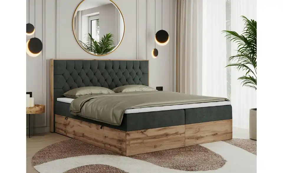 Boxbett mit Bettkasten, in Wohnsituation