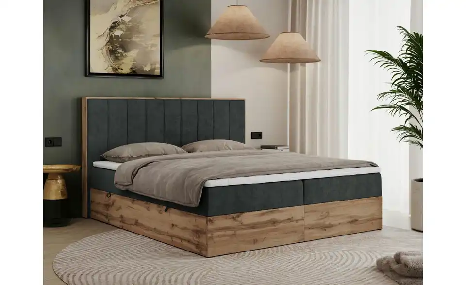 Boxbett mit Bettkasten, in Wohnsituation