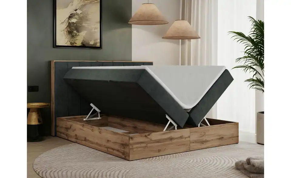 Boxbett mit Bettkasten, Funktionsansicht