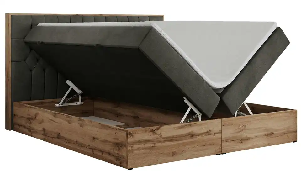 Boxbett mit Bettkasten, Detailansicht