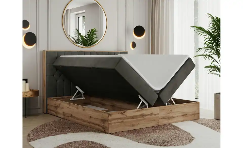 Boxbett mit Bettkasten, Funktionsansicht