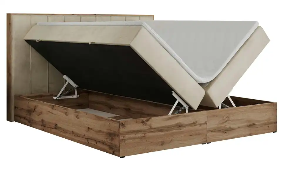 Boxbett mit Bettkasten, Detailansicht