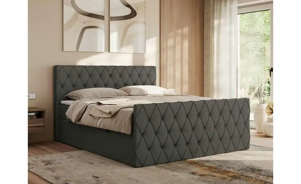 Boxbett mit Bettkasten, in Wohnsituation