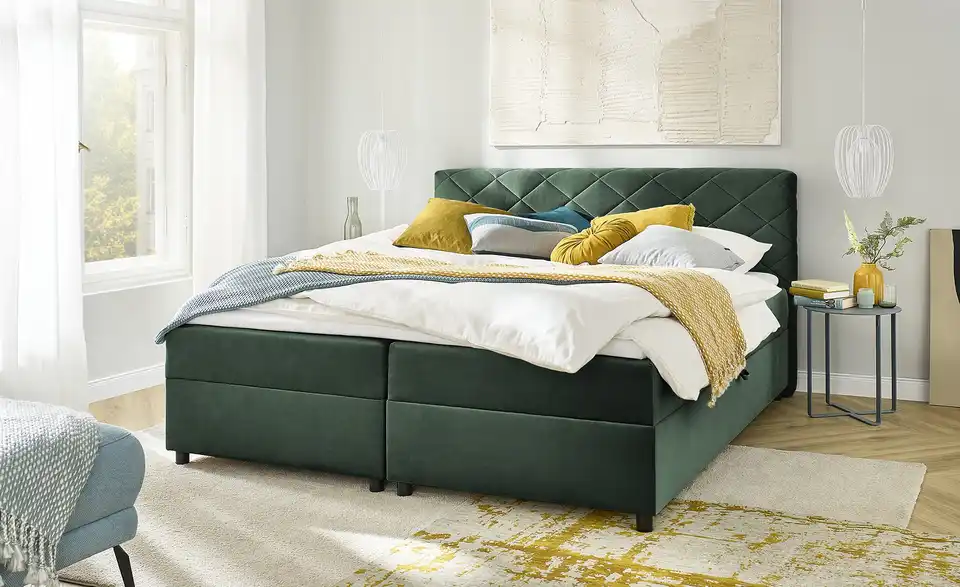 Boxbett mit Bettkasten, in Wohnsituation