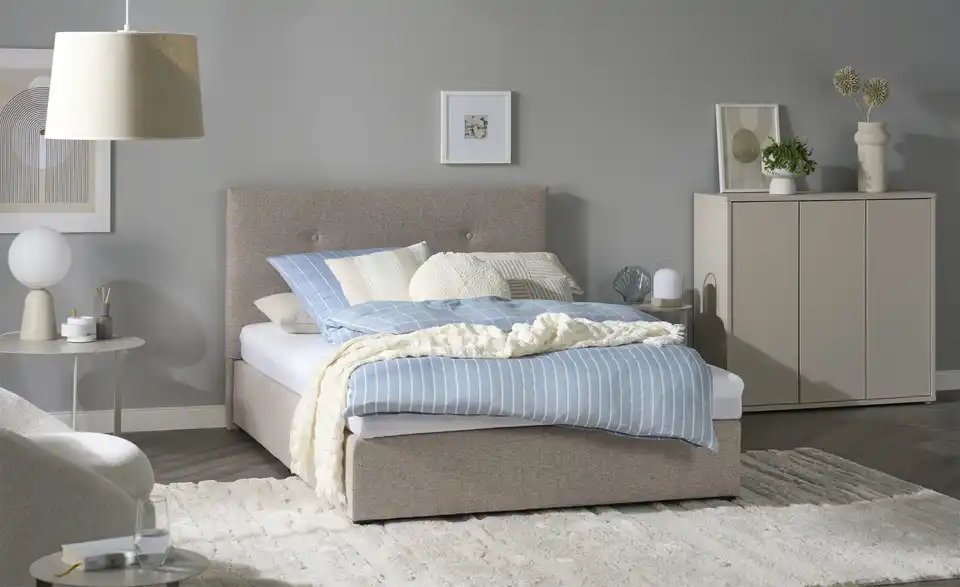 Boxbett Darwen 140x200 cm, Härtegrad H3, in Wohnsituation