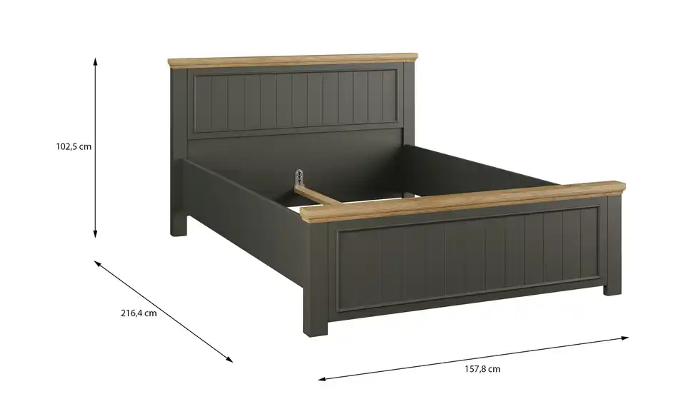 Bettgestell, Bemaßung