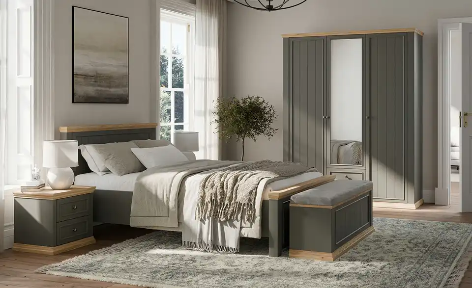 Bettgestell, in Wohnsituation