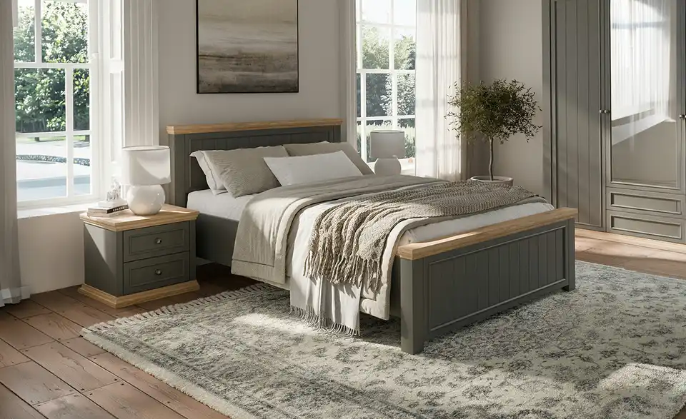 Bettgestell, in Wohnsituation