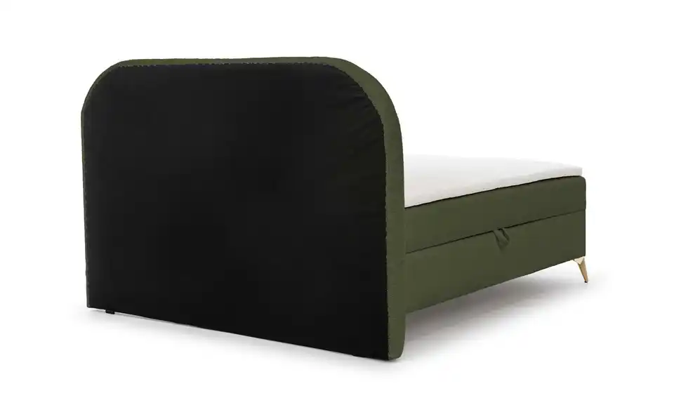 Boxbett Sonna mit Bettkasten, Bouclé-Stoff, Rückansicht