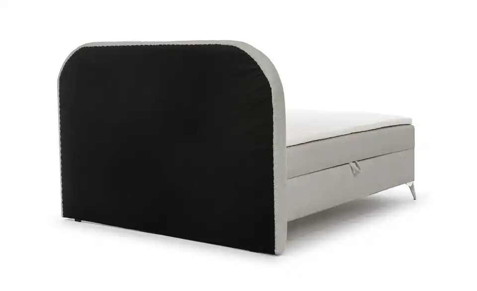 Boxbett Sonna mit Bettkasten, Bouclé-Stoff, Rückansicht