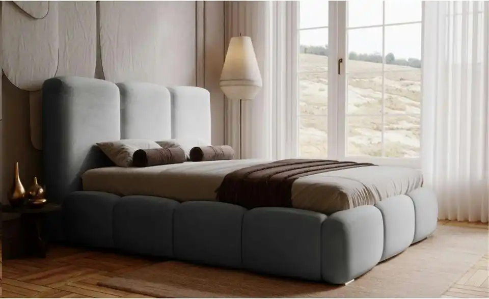 Polsterbett Bubble mit Stauraum, in Wohnsituation