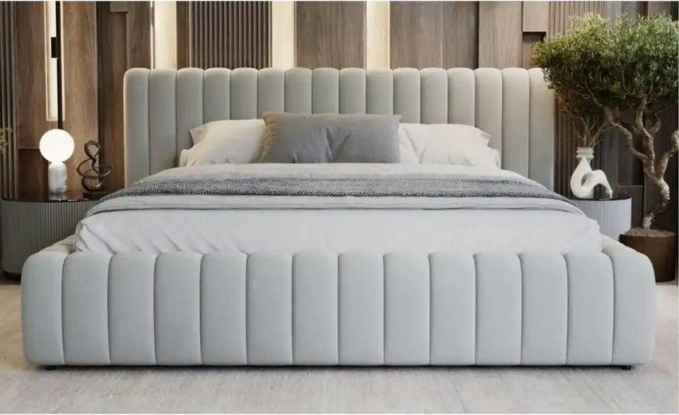 Polsterbett Bliss mit Stauraum, in Wohnsituation