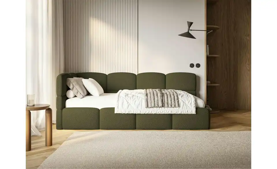 Selsey Polsterliege mit Bettkasten, in Wohnsituation