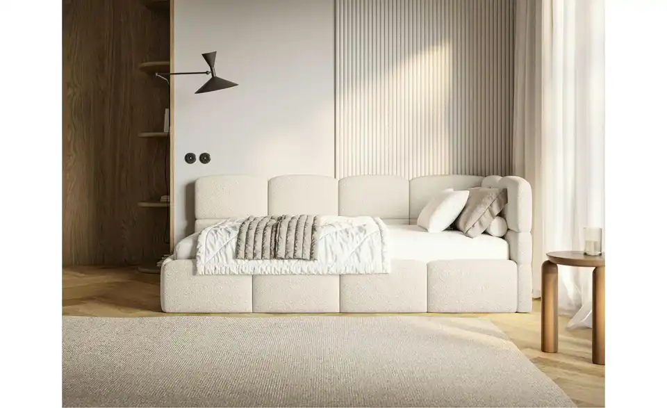 Selsey Polsterliege mit Bettkasten, in Wohnsituation