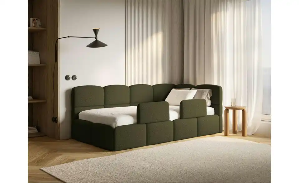 Selsey Polsterliege mit Rausfallschutz, in Wohnsituation