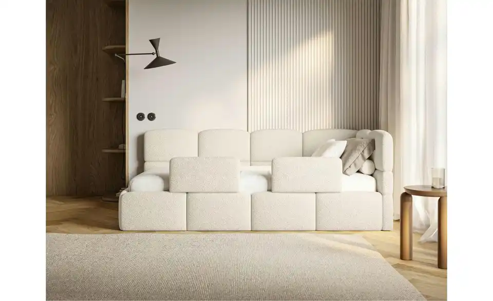 Selsey Polsterliege mit Matratze und Rausfallschutz, in Wohnsituation