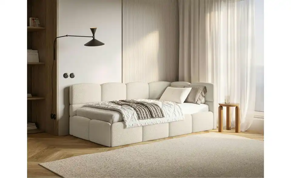 Selsey Polsterliege mit Matratze und Bettkasten, in Wohnsituation