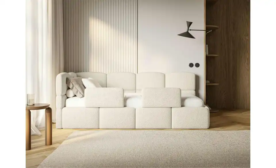 Selsey Polsterliege mit Matratze und Rausfallschutz, in Wohnsituation