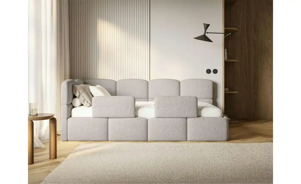 Selsey Polsterliege mit Matratze und Rausfallschutz, in Wohnsituation