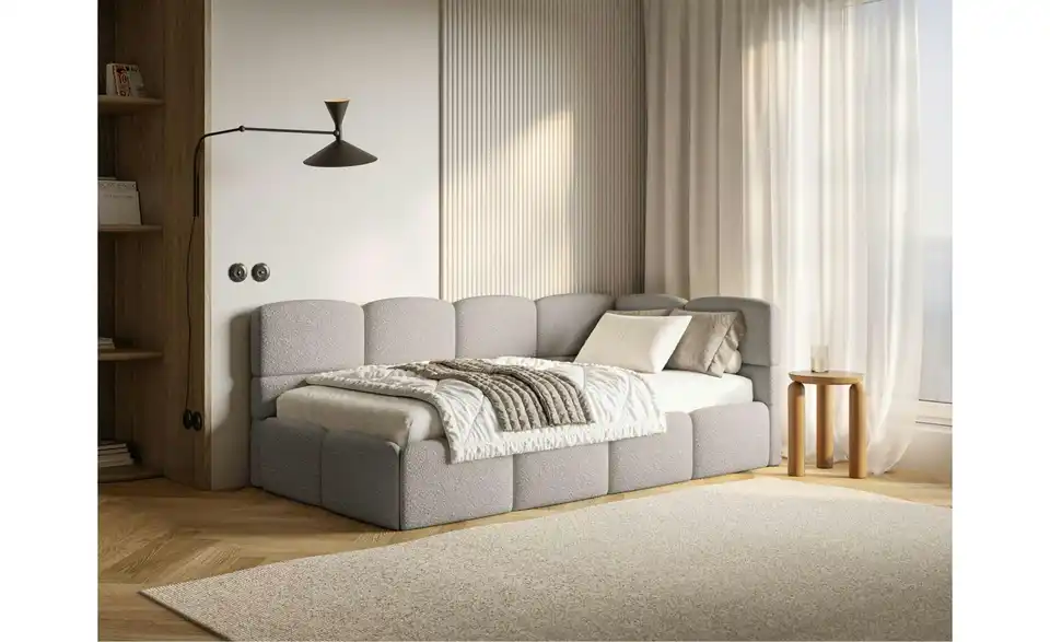 Selsey Polsterliege mit Matratze und Bettkasten, in Wohnsituation