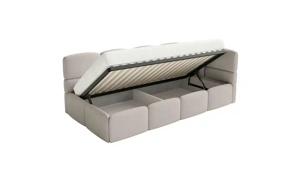 Selsey Polsterliege mit Matratze und Bettkasten, Funktionsansicht