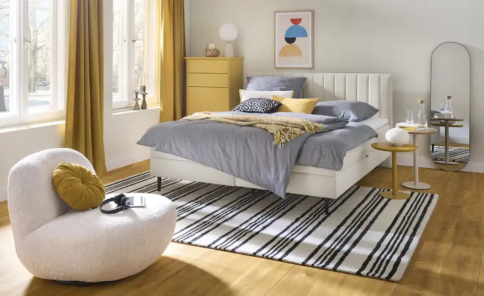 Twist Polsterbett mit Bettkasten, in Wohnsituation