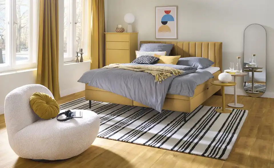 Twist Polsterbett mit Bettkasten, in Wohnsituation